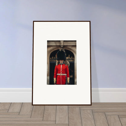 Framed photograph of a Royal Guard in red for Monarch’s Dreamaroos special edition art™