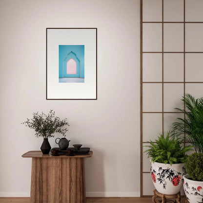 Framed photograph of blue archways for Souls Diffilveres Critfilters special edition art™