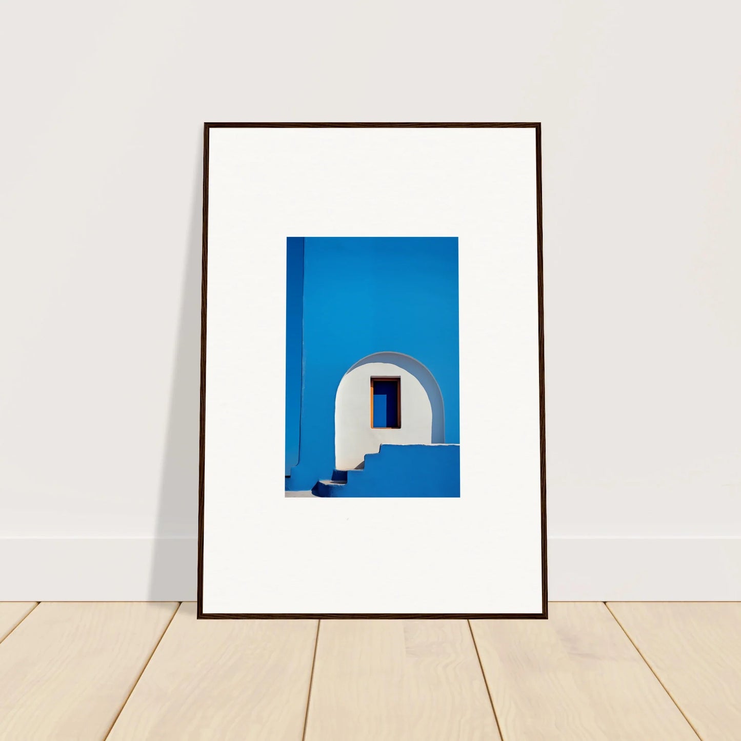 Framed wall art of a white Mediterranean archway, part of Dreams’ Premium Framed collection