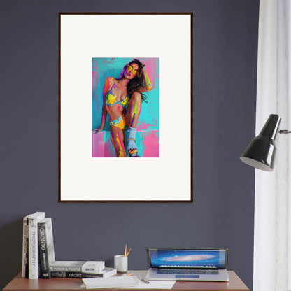 Vibrant Bliss canvas print featuring colorful wall art for stylish room decoration