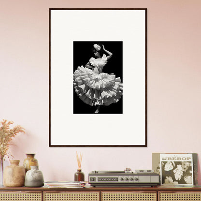 Framed black and white ballet dancer in Curves Dreamscape Illuminated special edition art™