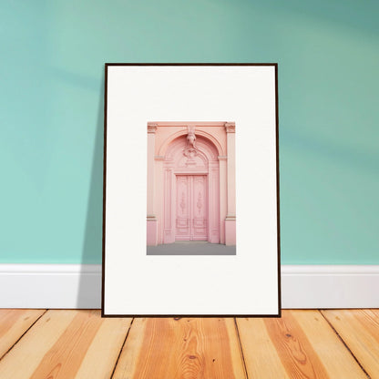 Framed photo of a pink arched doorway in Porphyr Pink Processions special edition art™