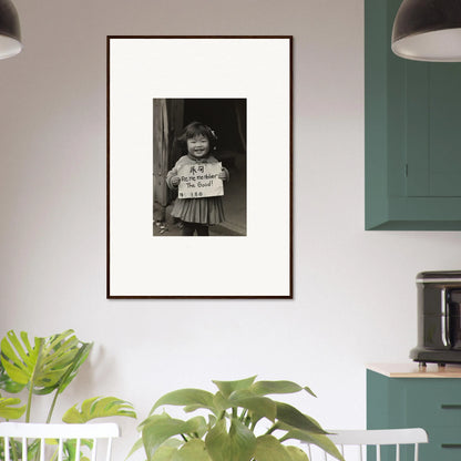 Framed black and white photo of Ephemeral Joy Imbibed, perfect for your wall art collection