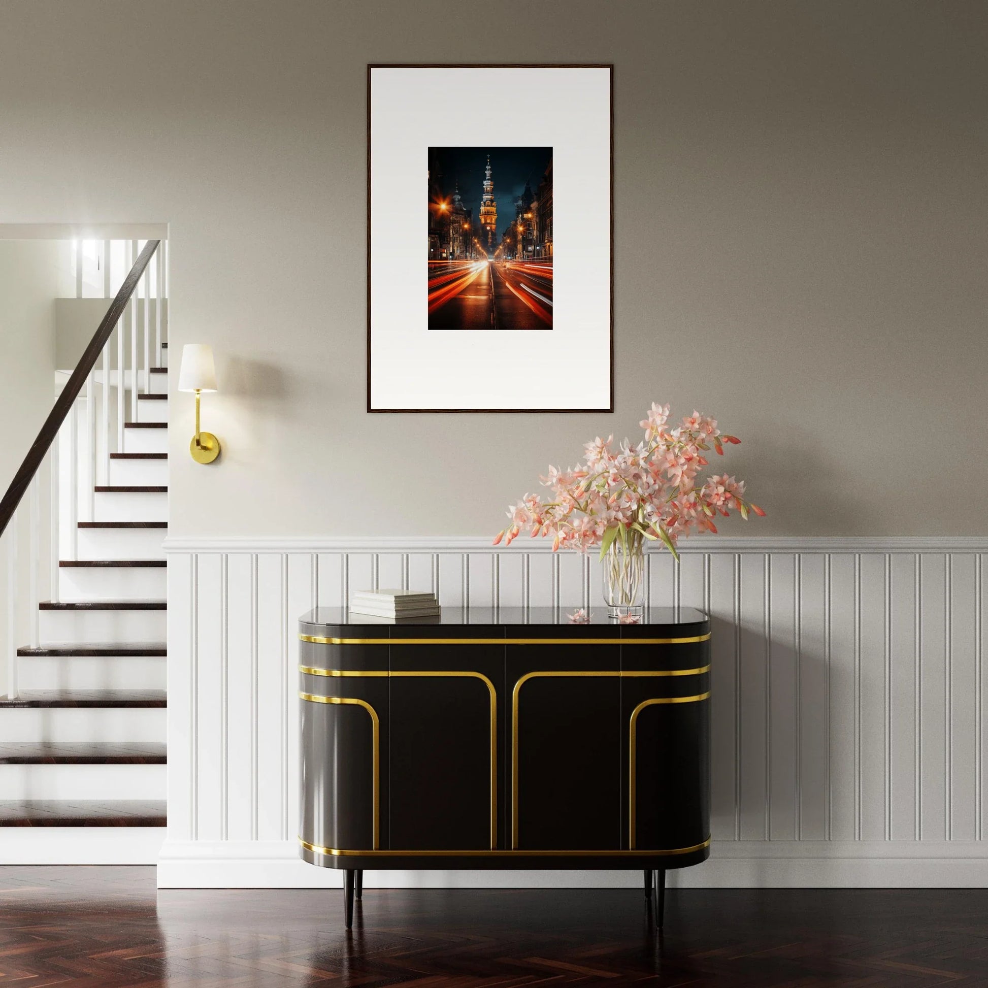 Art Deco black cabinet with gold trim from Umbra Urban Nocturne special edition art™