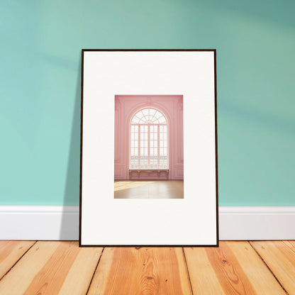 Framed wall art of an arched window with decorative panes from Ether Balcon Evolvement