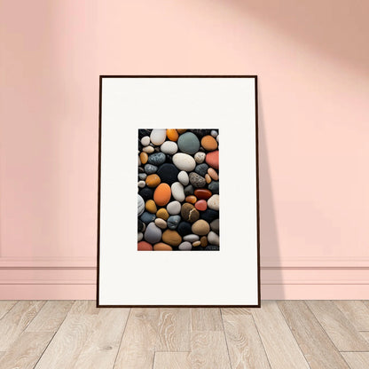 Framed photograph of colorful river rocks for Elemental Whisperbound Ascendancies