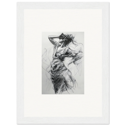 Expressive charcoal sketch of a dynamic figure for Sketch Mirage Matinee special edition art™