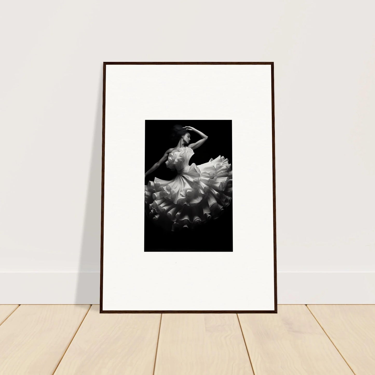 Framed black and white ballet dancer print, special edition art™ for Nocturnal Flourishbyen