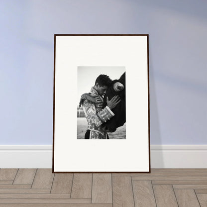 Framed black and white photo from Triumphant Shadows Embrace special edition art™