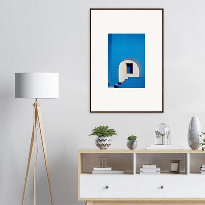 Framed wall art of Mediterranean arch under blue sky from Dreams’ Premium Framed collection