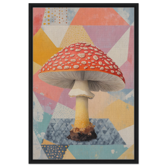 Amanita Muscaria mushroom in whimsical psilocybe dreaming room decor display