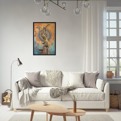 White sofa adorned with pillows and blankets, showcasing Fashion Oracle™ inspired decor