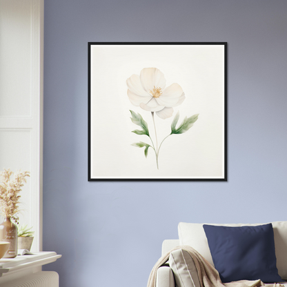 A white flower on a white background