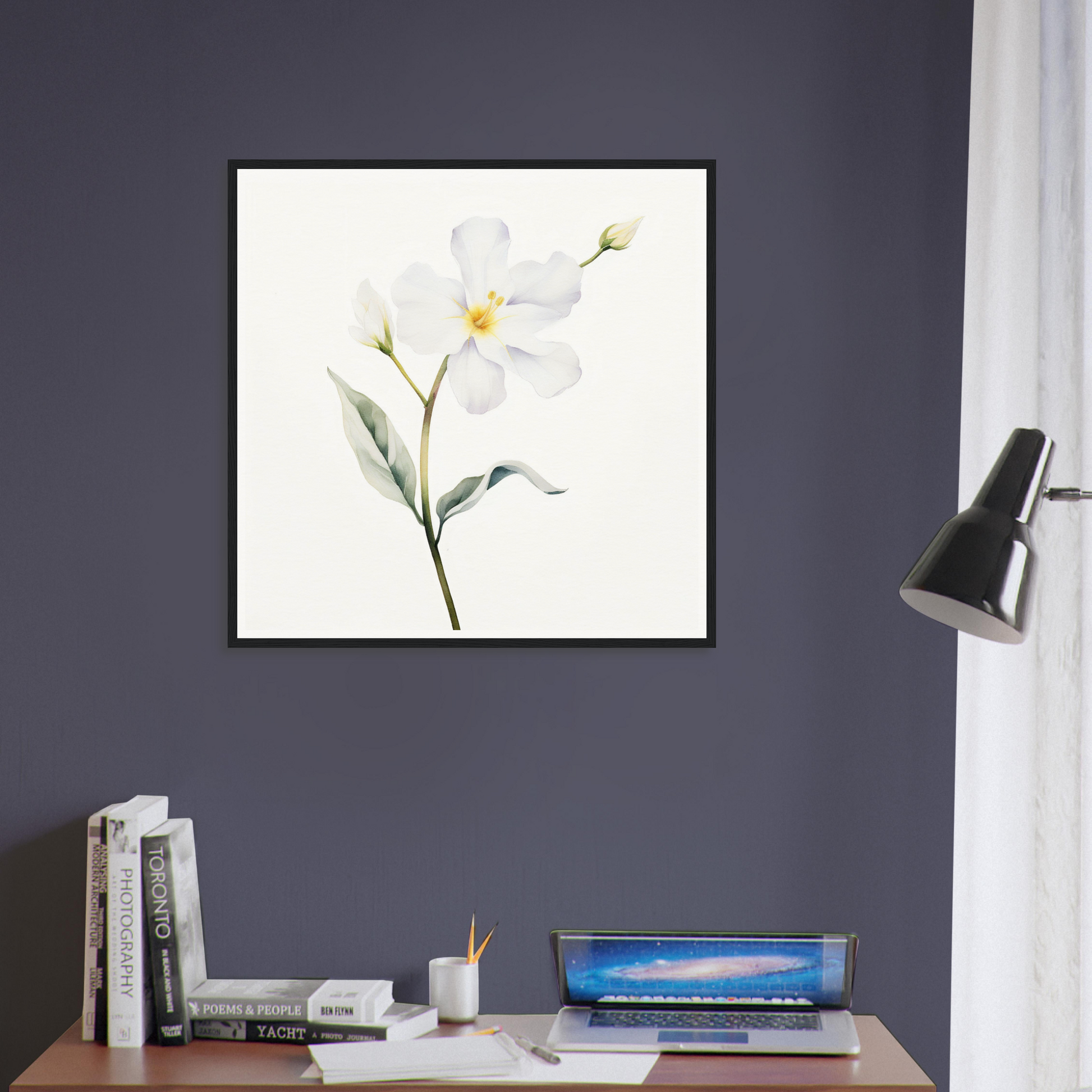 A white flower on a white background