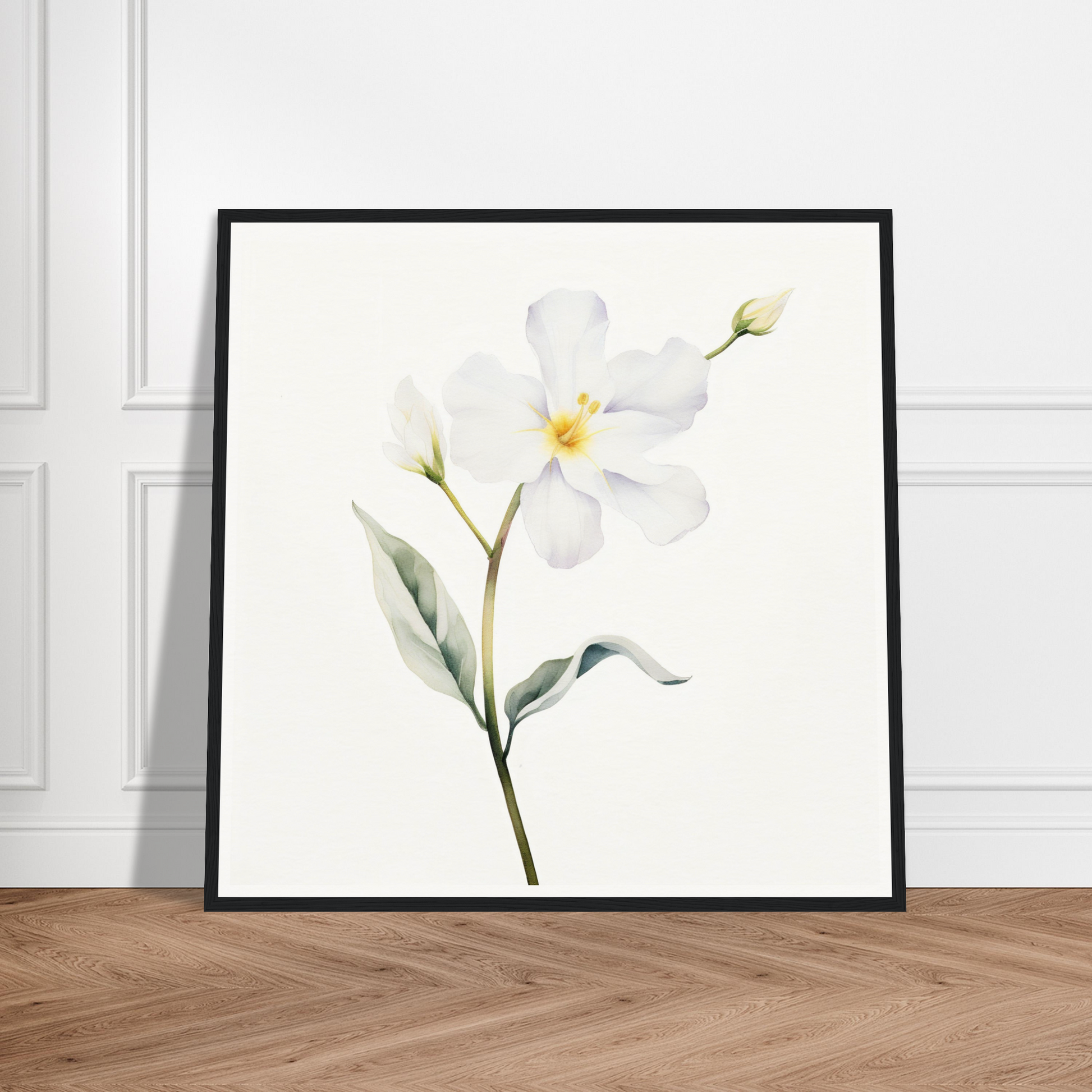 A white flower on a white background