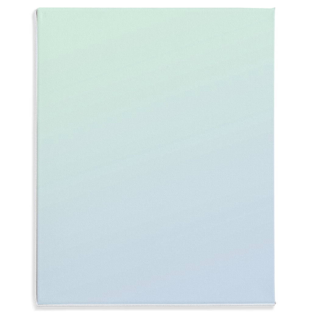 Rectangular sheet or panel with a pale blue-green gradient coloration.