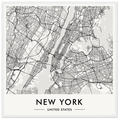 Map of New York City showing its street layout and boroughs.